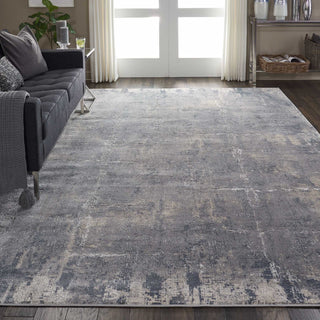 Nourison Rustic Textures RUS06 Grey/Beige Area Rug Room Image