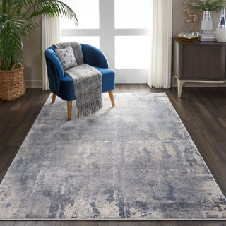 Nourison Rustic Textures RUS06 Grey/Beige Area Rug Room Image Feature