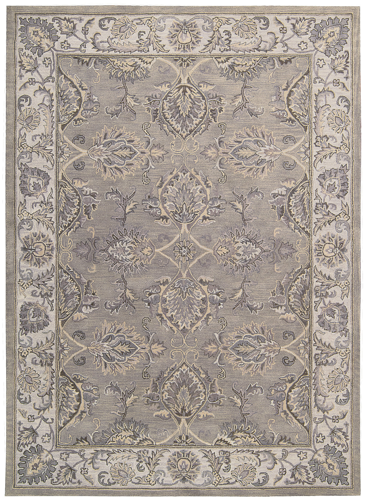 Nourison Sepia SEP01 Grey/Silver Area Rug by Joseph Abboud main image
