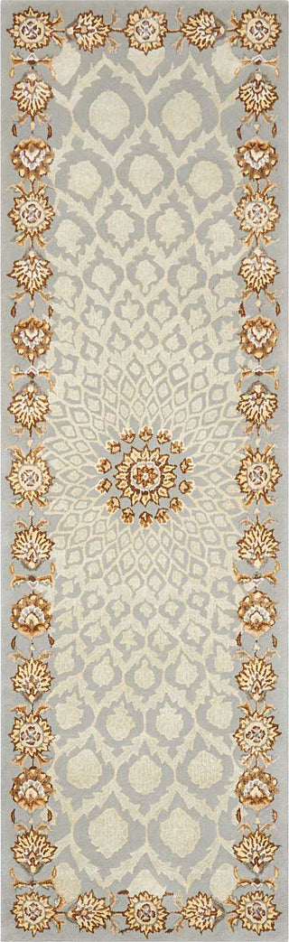 Nourison Serenade SRD03 Silver Area Rug by Michael Amini Runner Image