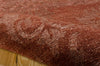 Nourison Silk Shadows SHA03 Rust Area Rug 8' X 10' Texture Shot