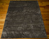 Nourison Silk Shadows SHA04 Coal Area Rug 6' X 9' Floor Shot Feature