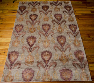 Nourison Silk Shadows SHA06 Taupe Area Rug 6' X 9' Floor Shot Feature