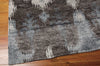 Nourison Silk Shadows SHA09 Grey Area Rug Corner Image