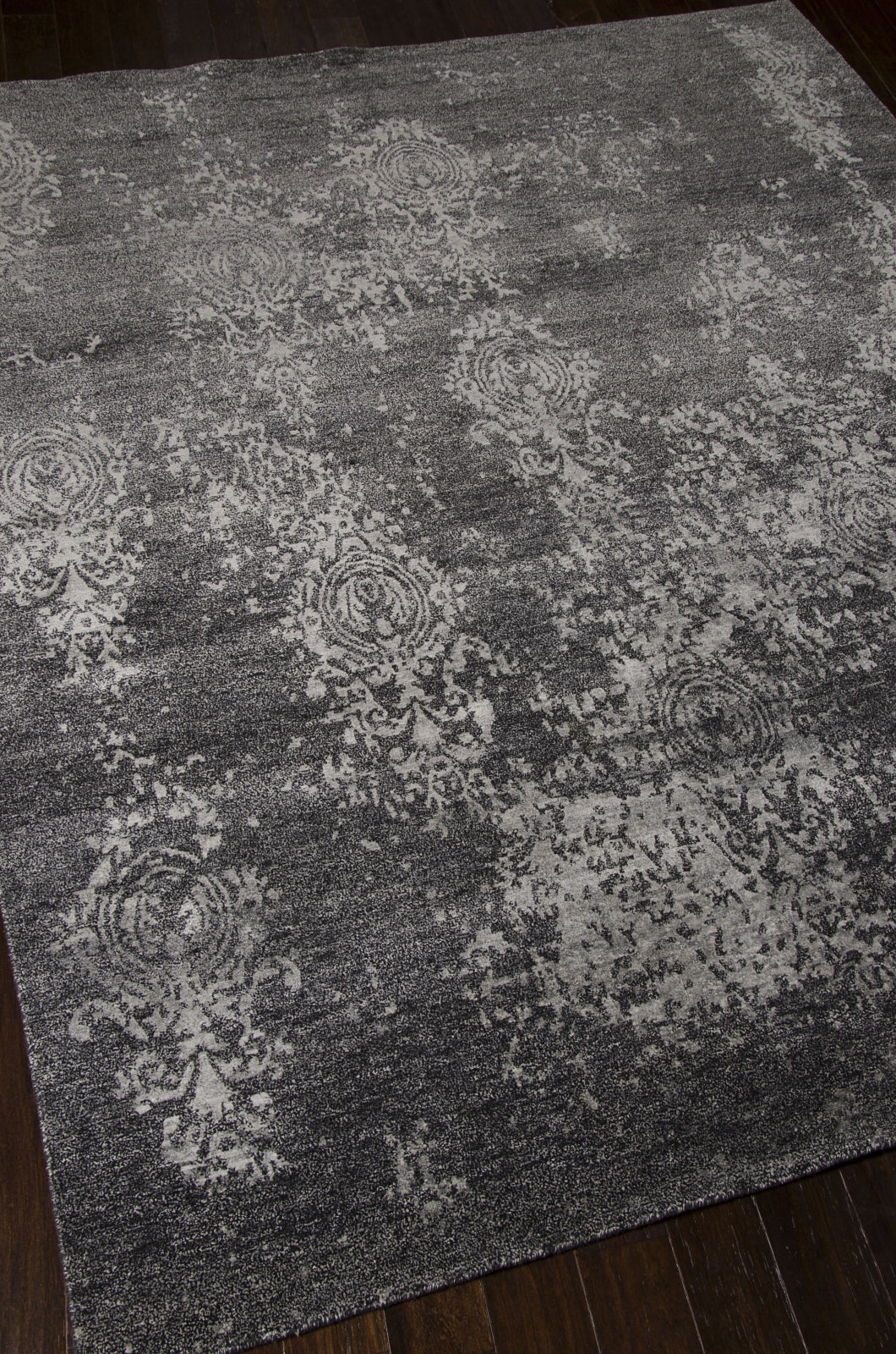 Silk Shadow Rug Nourison Silk Shadows SHA14 Graphite Area Rug – Incredible Rugs and Decor