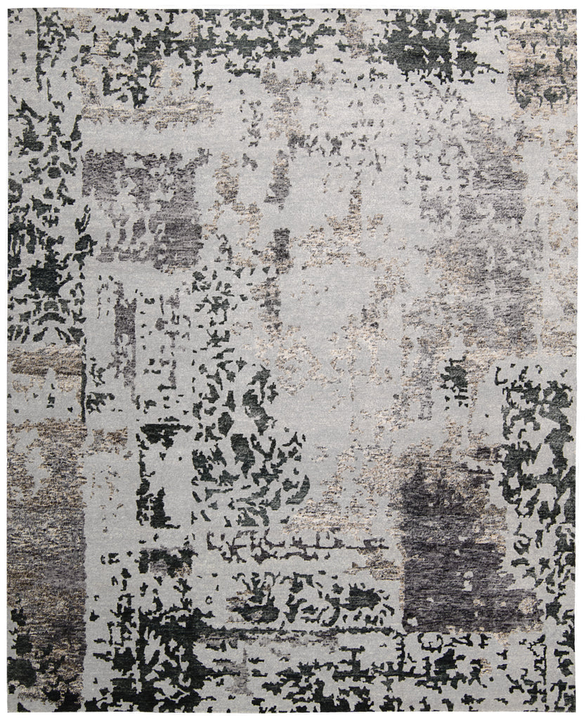 Nourison Silk Shadows SHA16 Silver Grey Area Rug main image