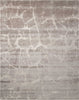 Nourison Silk Shadows SHA02 Silver Area Rug 7'9'' X 9'9''