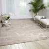 Nourison Silk Shadows SHA02 Silver Area Rug Room Image Feature