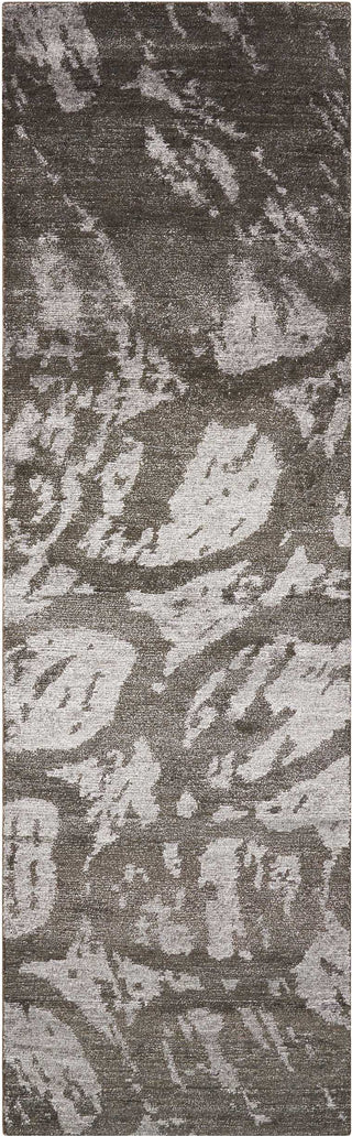 Nourison Silk Shadows SHA04 Coal Area Rug 2'3'' X 8' Runner