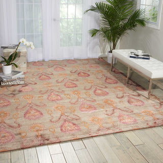 Nourison Silk Shadows SHA06 Taupe Area Rug Room Image Feature