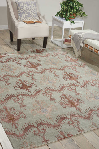 Nourison Silk Shadows SHA07 Azuco Area Rug Room Image Feature