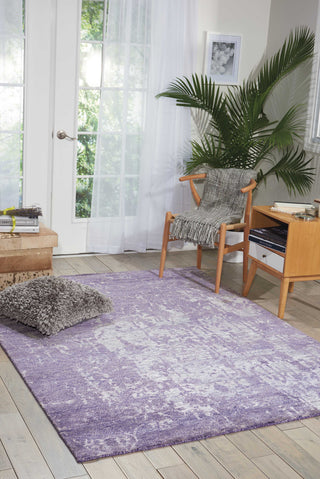 Nourison Silk Shadows SHA10 Amethyst Area Rug Room Image Feature