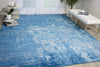 Nourison Silk Shadows SHA10 Ocean Area Rug Room Image