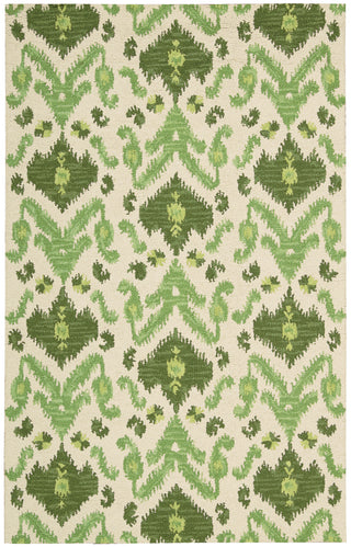 Nourison Siam SIA01 Ivory Green Area Rug main image