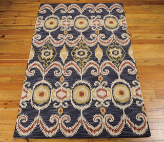 Nourison Siam SIA07 Indigo Area Rug 5' X 8' Floor Shot