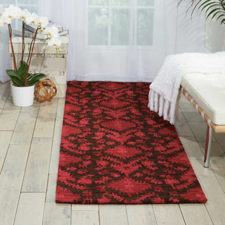 Nourison Siam SIA01 Brown/Red Area Rug Room Image Feature