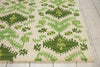 Nourison Siam SIA01 Ivory Green Area Rug Detail Image