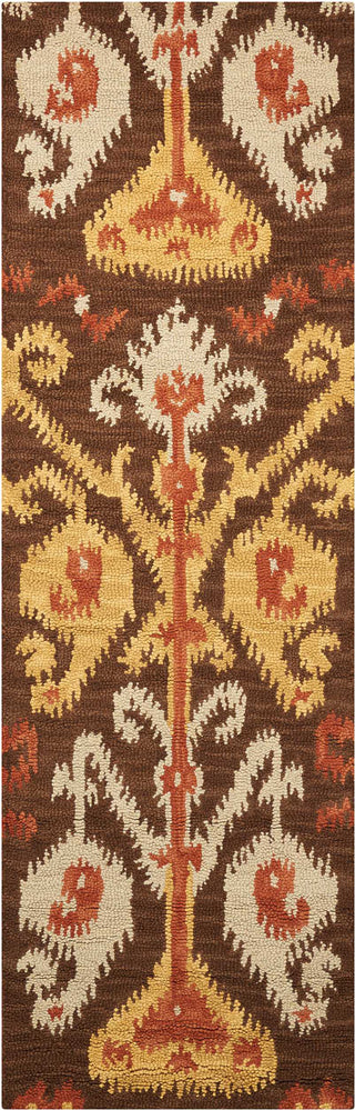 Nourison Siam SIA02 Chocolate Area Rug 2'3'' X 7'6'' Runner