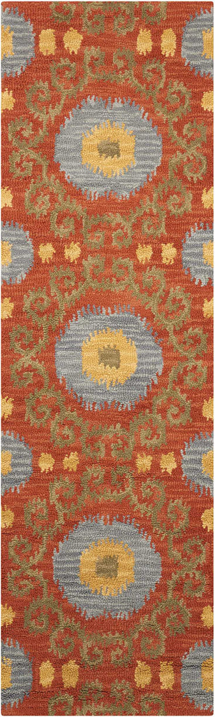 Nourison Siam SIA03 Rust Area Rug
