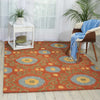 Nourison Siam SIA03 Rust Area Rug Room Image Feature