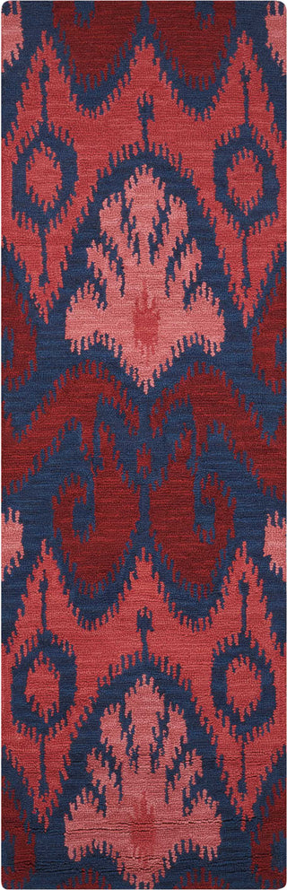 Nourison Siam SIA04 Navy Red Area Rug