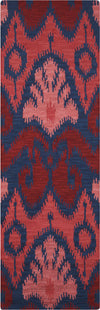 Nourison Siam SIA04 Navy Red Area Rug 2'3'' X 7'6'' Runner