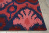 Nourison Siam SIA04 Navy Red Area Rug Detail Image