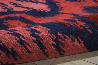 Nourison Siam SIA04 Navy Red Area Rug Detail Image