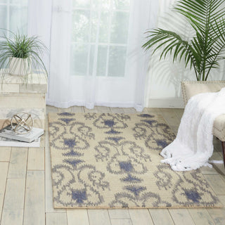 Nourison Siam SIA05 Silver Area Rug Room Image Feature