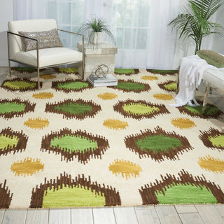 Nourison Siam SIA06 Ivory Area Rug Room Image Feature