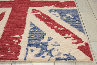 Nourison Siam SIA09 Red Area Rug Detail Image