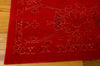 Nourison Silk Infusion SIF01 Red Area Rug 8' X 10' Corner Shot