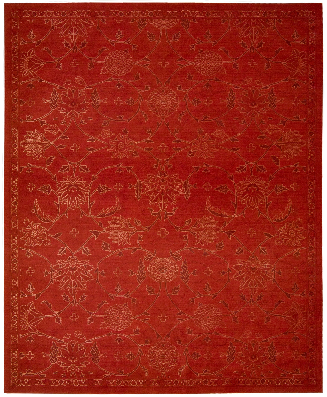 Nourison Silk Infusion SIF01 Red Area Rug main image