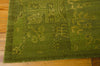 Nourison Silk Infusion SIF02 Green Area Rug 8' X 10' Corner Shot