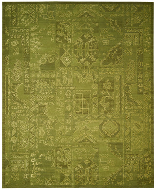 Nourison Silk Infusion SIF02 Green Area Rug main image