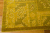 Nourison Silk Infusion SIF02 Yellow Area Rug 8' X 10' Corner Shot