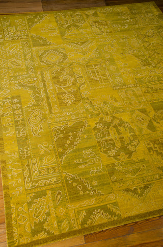 Nourison Silk Infusion SIF02 Yellow Area Rug 8' X 10' Floor Shot