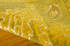Nourison Silk Infusion SIF02 Yellow Area Rug 8' X 10' Texture Shot
