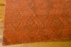 Nourison Silk Infusion SIF03 Dark Rust Area Rug 8' X 10' Corner Shot