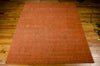 Nourison Silk Infusion SIF03 Dark Rust Area Rug 8' X 10' Floor Shot Feature