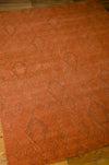 Nourison Silk Infusion SIF03 Dark Rust Area Rug 8' X 10' Floor Shot