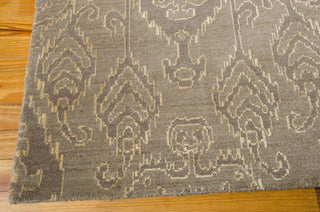 Nourison Silk Infusion SIF03 Grey Area Rug 8' X 10' Corner Shot