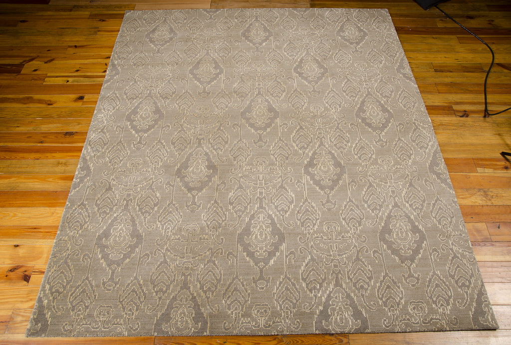 Nourison Silk Infusion SIF03 Grey Area Rug 8' X 10' Floor Shot Feature
