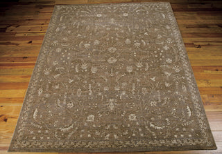 Nourison Silk Elements SKE02 Cocoa Area Rug 8' X 10' Floor Shot Feature