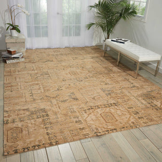 Nourison Silk Elements SKE13 Beige Area Rug Room Image Feature