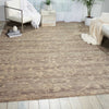 Nourison Silk Elements SKE22 Taupe Area Rug Room Image Feature