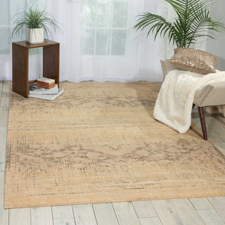 Nourison Silk Elements SKE27 Beige Area Rug Room Image Feature