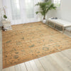 Nourison Silk Elements SKE28 Beige Area Rug Corner Image Feature