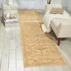 Nourison Silk Elements SKE29 Sand Area Rug Room Image Feature