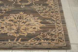 Nourison Silk Elements SKE31 Graphite Area Rug Detail Image